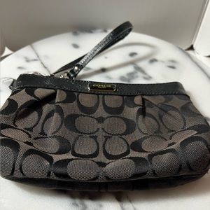 Coach Black Wristlet